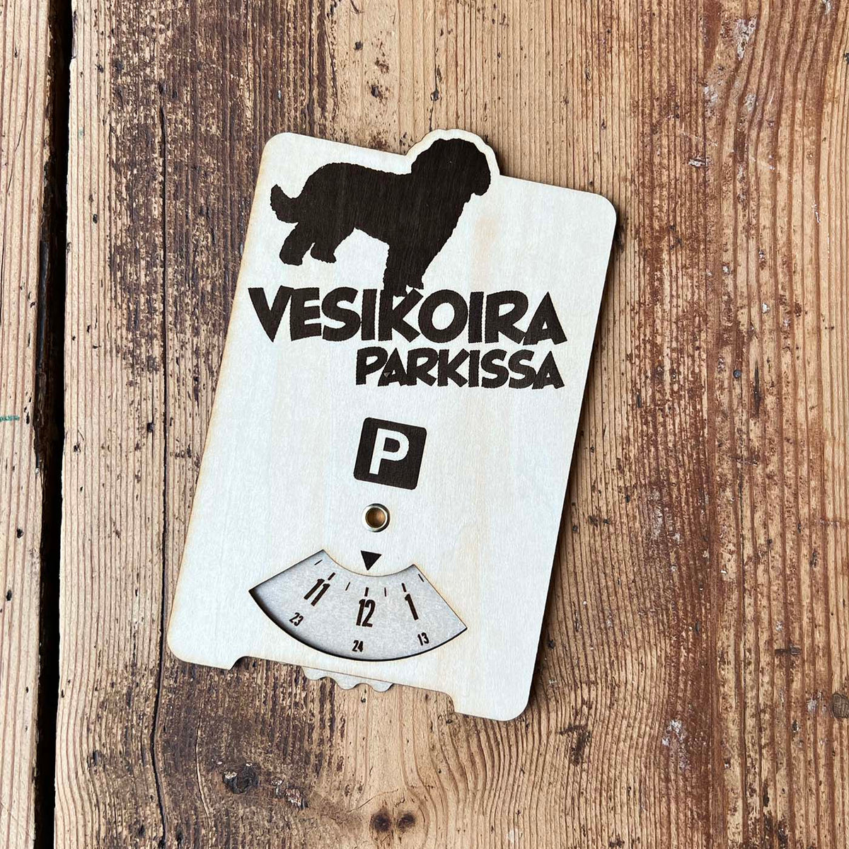Espanjanvesikoira parkkikiekko