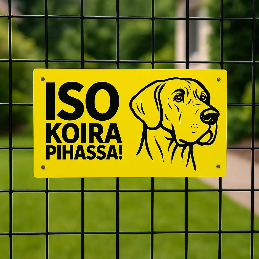 koira varoituskyltti