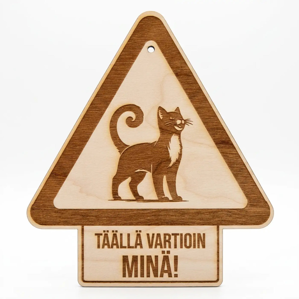 Varoituskyltti kissa